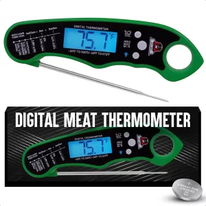 Digital Meat Thermometer for Cooking Instant Read Kitchen Food Thermometer with Backlight for Grill Smoker BBQ Oil Deep Fry Can