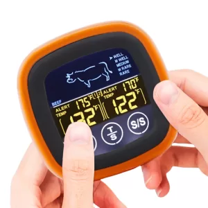 Digital Meat Kitchen Thermometer with 2 Probes Waterproof Oven Cooking BBQ Temperature Meter Timer Mode for Grilling BBQ Cooking