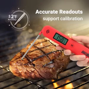 INKBIRD Digital Handheld Meat Thermometer Instant Read Cooking Food Thermometer with Foldable Probe for BBQ Milk Steaks
