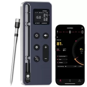Bluetooth Meat Thermometer Digital – Wireless Smart Digital Meat Thermometer for Grilling BBQ,Oven,Smoker, Air Fryer,and Kitchen