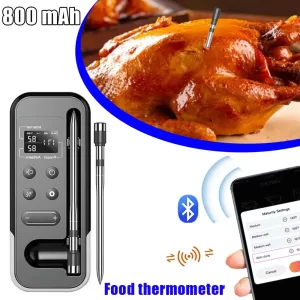 Outdoor Smart BBQ Thermometer 2025 Wireless Bluetooth Grill Monitor Waterproof Meat Probe Kitchen Cooking Food Temperature Alarm