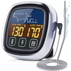 Digital Meat Kitchen Thermometer Stainless Waterproof Meat Temperature Thermometre Probe Oven Cooking BBQ Temperature Meter