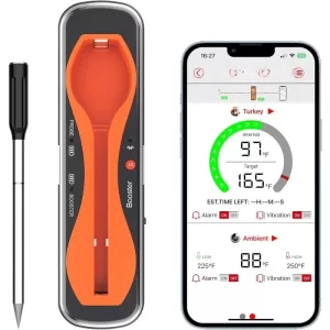 TempSpike 500 Ft Wireless Meat Thermometer Digital, Bluetooth Meat Thermometer For Beef Lamb Chicken, Smoker Acccessor