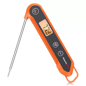 ThermoPro TP03H Digital Instant Read Meat Thermometer for Grilling，Waterproof Kitchen Food LCD Thermometer with Calibration