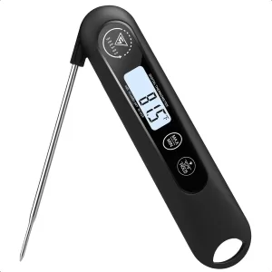 Digital Meat Thermometer Instant Read Food Thermometer for Cooking Kitchen Probe with Backlit Cooking Temperature Probe for Tur