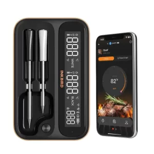 Inkbird WiFi Meat Thermometer with 2 Size-Coded Probes and Unlimited Range,Bluetoo