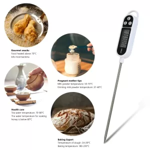 Kitchen Digital BBQ Food Thermometer Meat Cake Candy Fry Grill Dinning Household Cooking Thermometer Gauge Oven Thermometer Tool