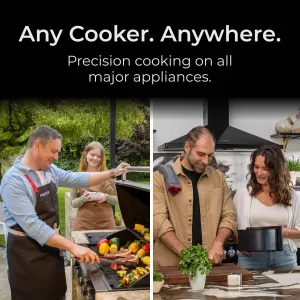 Smart Bluetooth Wireless Meat Thermometer Digital | 1000°F Heat Resistance | Long Range BBQ, Oven