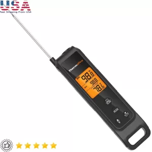 2-in-1 Infrared Meat Thermometer Instant Read Cooking BBQ Grill Temperature Probe Portable Kitchen Tool