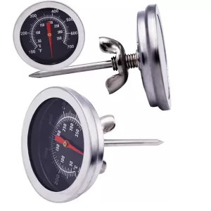 Stainless Steel Oven Thermometer 52mm 700 Degree BBQ Smoker Grill Thermometer Temperature Gauge for Home Kitchen Cooking