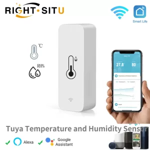 Tuya Smart Temperature And Humidity Sensor WiFi APP Remote Monitor For Smart Home var SmartLife WorkWith Alexa Google Assistant