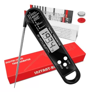 Meat Thermometer Digital - Instant Read Food Thermometer for Cooking Grilling Air Fryer Griddle Probe Kitchen Gadgets Essentials