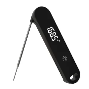 DT-127 Meat Thermometer with Foldable Probes IPX5 Waterproof Rechargeable Digital Food Thermometer for BBQ,Deep Fry