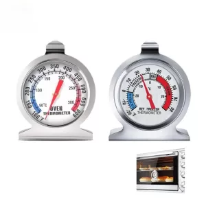 1PCS Freezer Oven Thermometer Bbq Grill Temperature Gauge Best Accurate Stainless Steel Safe Cooker Thermo Meters Baking Tools