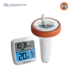 Nicetymeter Digital Swimming Pool Thermometer IP67 Outdoor Floating Water Temperature Comfort Reminder For Bathrooms Aquarium