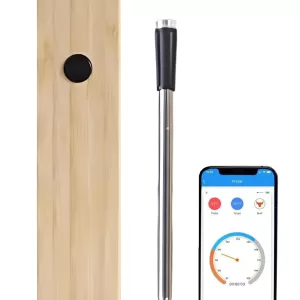 BBQ Baking Essential Smart Wireless Meat Thermometer with Dual Probes 800FT Bluetooth Remote APP Control Premium Bamboo Shell