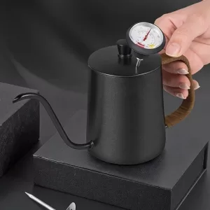 Perfect Brew Thermometer Stainless Steel Probe for Ideal Coffee & Milk Frothing Temp (0-100℃), Essential for Cafe & Home