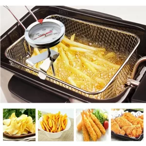 Stainless Steel Frying Oil Fryer Thermometer Fried Long Handle Deep Fry Kitchen Tools Household Supplies Gadgets
