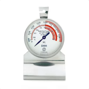 DHH Hot Holding Food Thermometer Stainl Steel Body Dial Style 1 Count Pack of 1